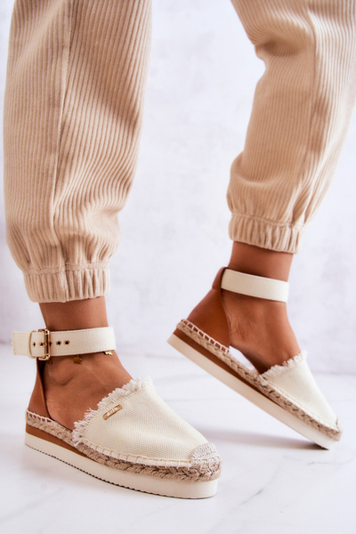 Espadrilles Femme Avec Boucle Big Star JJ274886 Beige clair