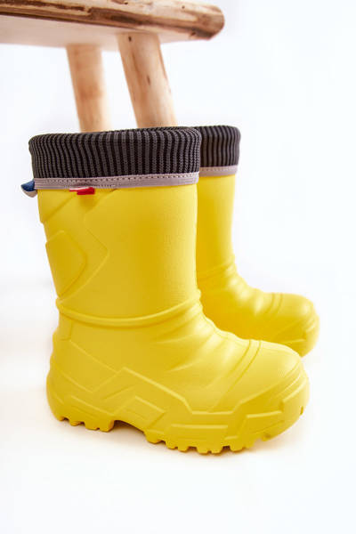 Gewärmte Regenstiefel für Kinder Befado 162X302 Gelb