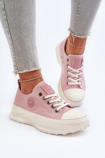 Baskets femme à semelle épaisse Big Star NN274129 Rose