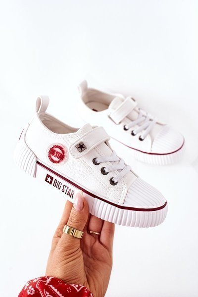 Adidaje din piele pentru copii Big Star II374040 Alb
