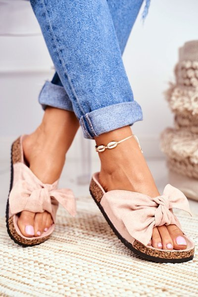 Tongs Doublure Liège Rose Clair Wendy