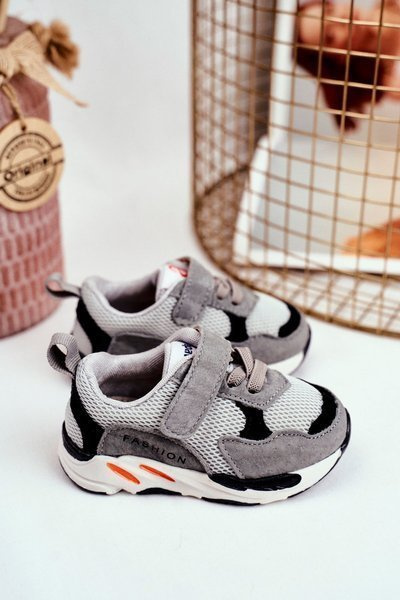 Chaussures de sport pour enfants gris Yetto