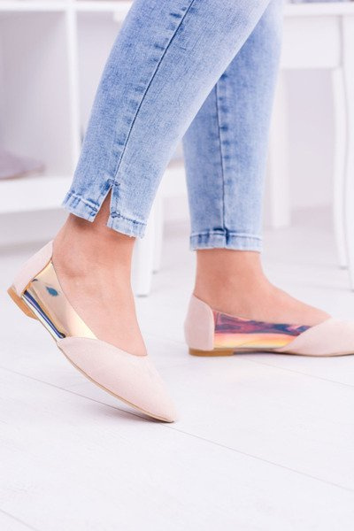 Ballerines pointues holographiques transparentes Venessa Lu Boo