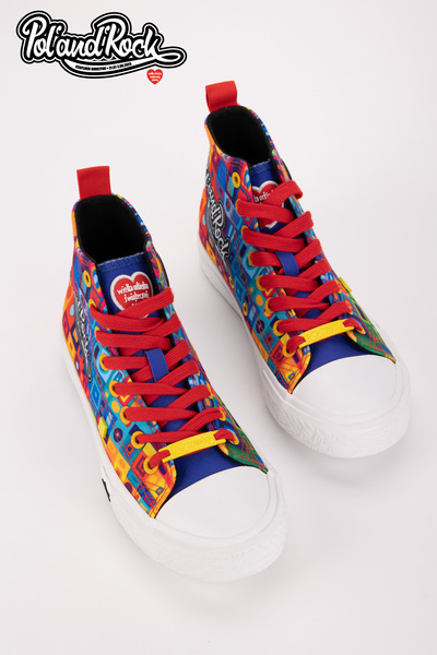 Sneakers Pol'and'Rock Festival X Big Star SS174504 Green-Yellow