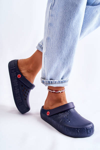 Női könnyű papucs Big Star II275002 Navy