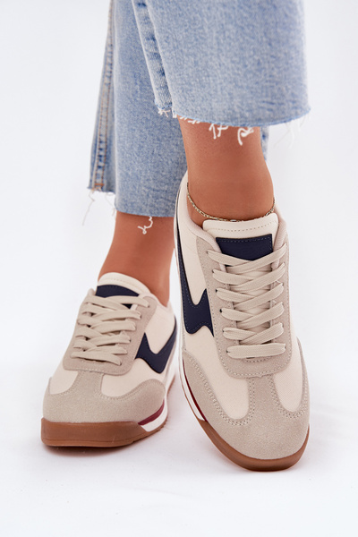Sportliche Schuhe Sneaker Damen Beige Zerina
