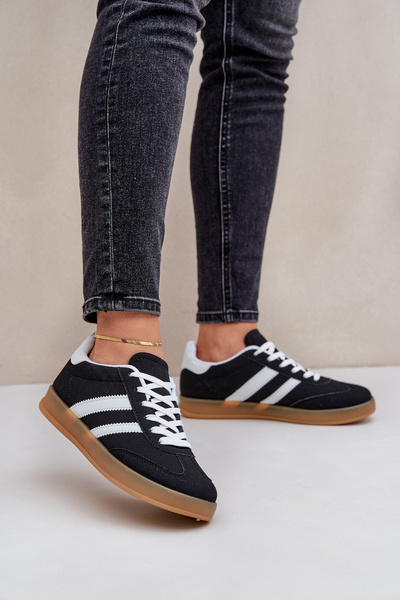 Damen Niedrige Sneakers Schwarz Ennorwen