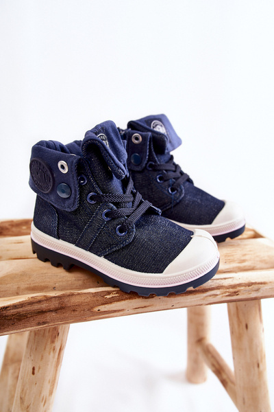 Baskets Montantes Enfant Marine Tobby