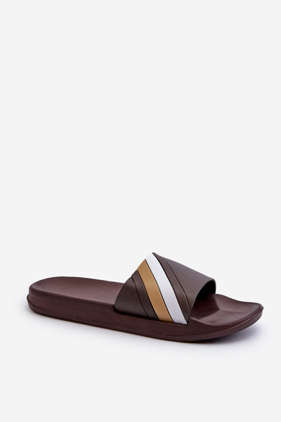 Classic Lightweight Men's Flip-Flops Brown Bemostom