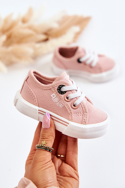 Kinder Niedrige Turnschuhe Big Star JJ374161 Rosa