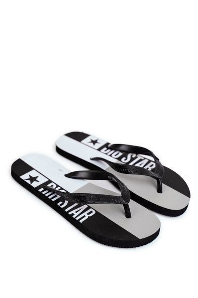 Herren Big Star Flip Flops Schwarz FF274A453