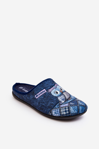 Home Slippers Owl Inblu GF000018 Navy Blue