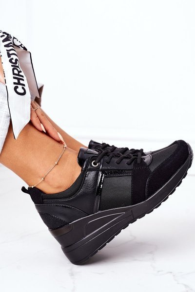 Baskets compensées Vinceza 10606 Noir