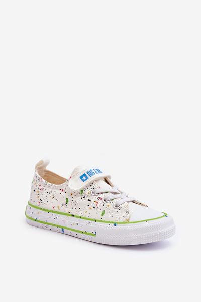 Kinder Schnürschuhe mit Klettverschluss Big Star LL374062 Weiß