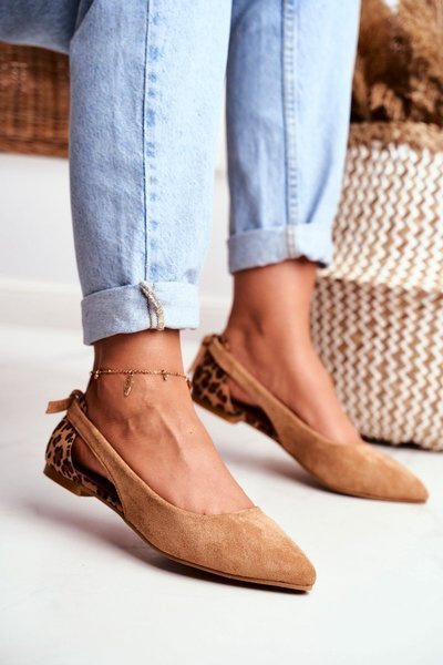Lu Boo Ballerinas Suede Camel Better Better