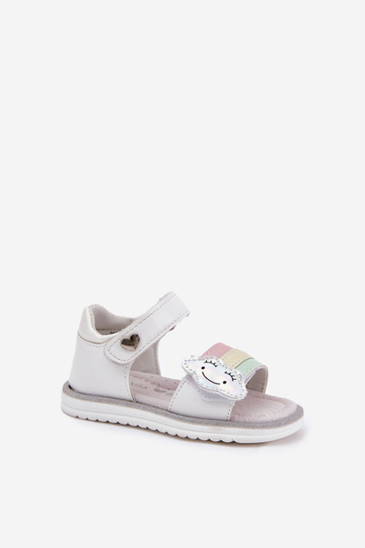 Kinder Sandalen Mit Klettverschluss Weiße Orailla