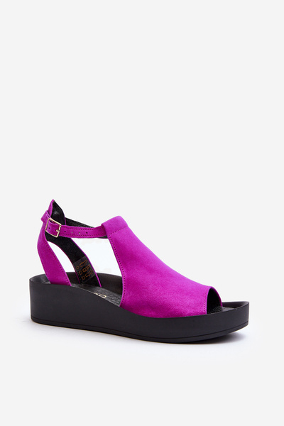 Zazoo 2914 Sandales En Daim Femme Fuchsia
