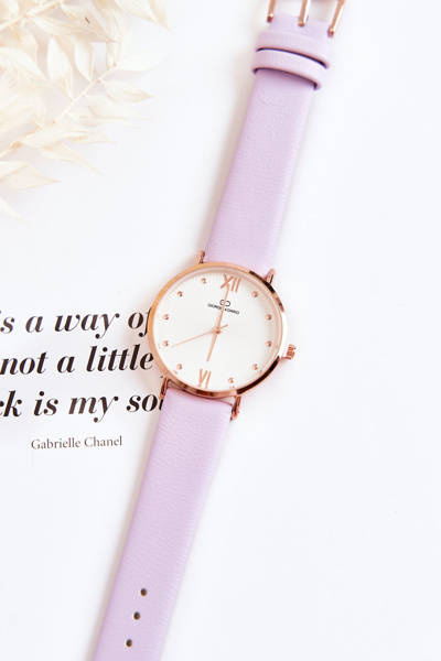 Damenuhr Gürtel Giorgio & Dario Violett