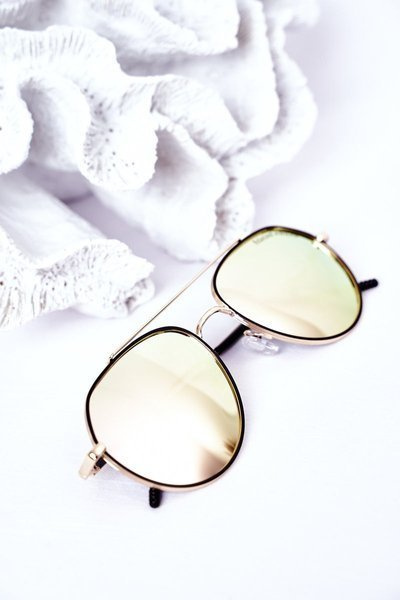 Ochelari de soare polarizați aviator-galben roz