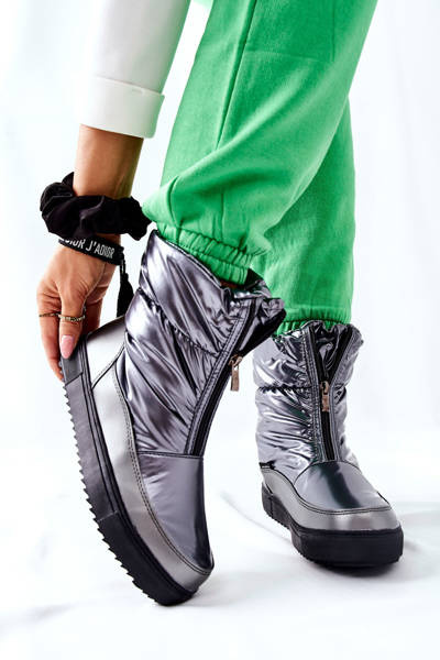 Gepolsterte Damen-Schneeschuhe Grau Monile