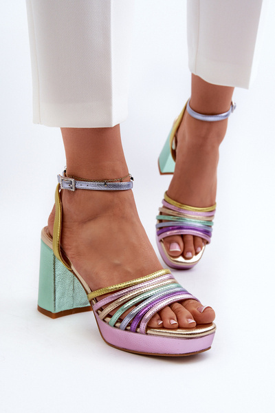 Women's Sandals with Heel D&A CR920 Multicolor