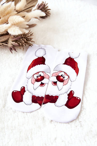 Weihnachtsmann Füße Socken Weiß