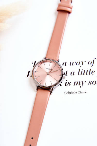 Women's Analog Watch Ernest Pink fără nichel