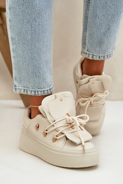 Női Sneakers Platformon Bézs Dolistana