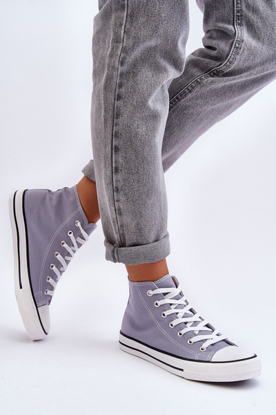 Baskets montantes classiques pour femmes gris Remos