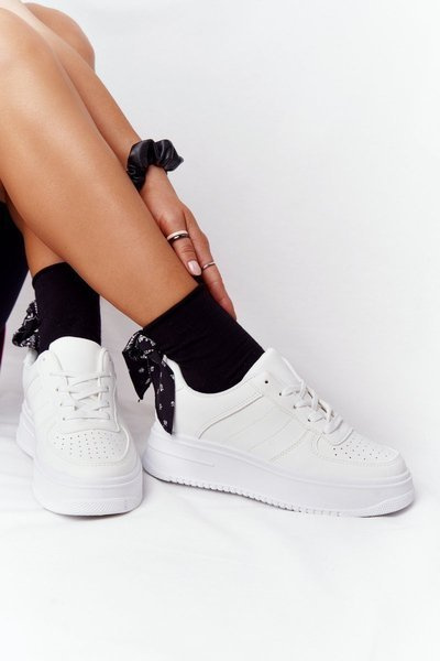 Frauen Plattform Sportschuhe Weiß This Is Me