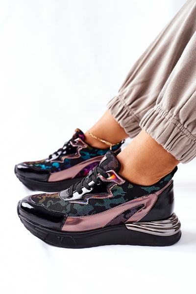 Chaussures de sport pour femmes noires multi Buckland