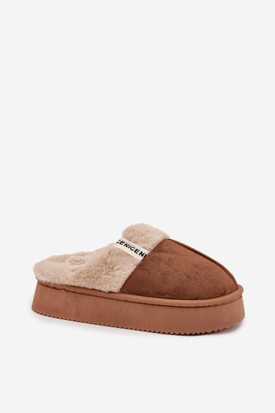 Damenturnschuhe mit Fell Braun Parisse