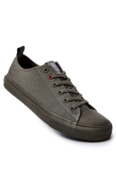 Herren Stoff Turnschuhe BIG STAR JJ174004 Khaki