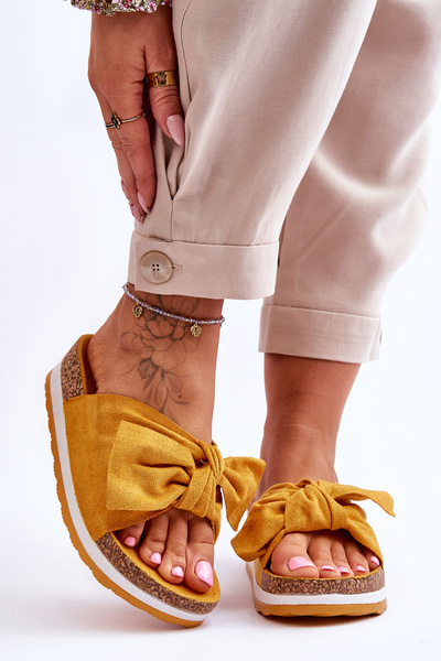 Plateau-Flip-Flops Gelbe So Comfy