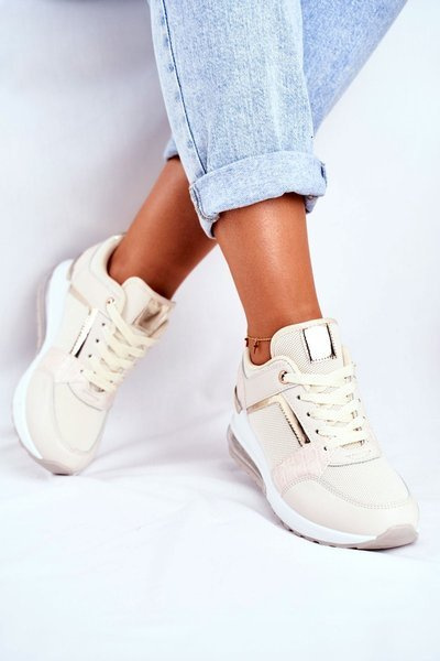Adidași pentru femei sportivi Beige Sparks
