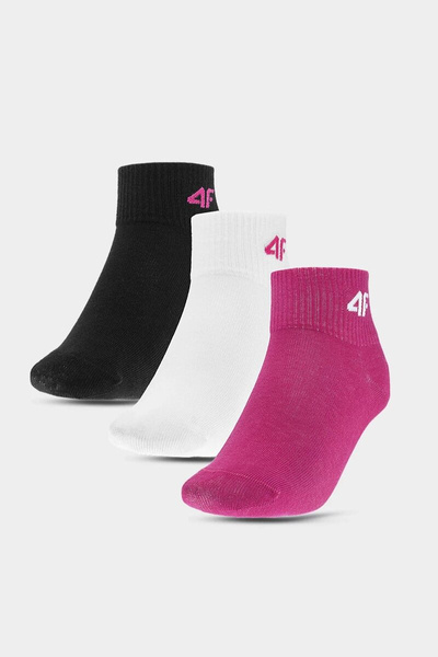 4F Casual Chaussettes Fille 3-PACK 4FJWAW23USOCF228-90S Multicolore