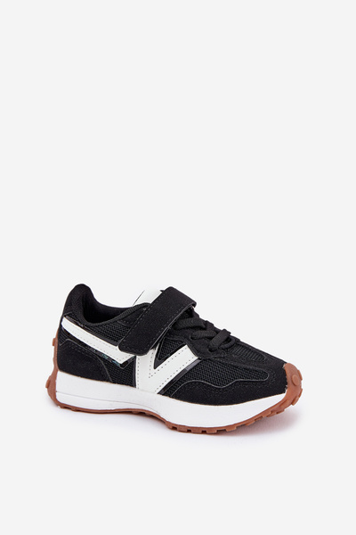 Baskets Enfant Velcro Noires Tezzu