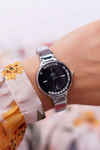 Montre Femme Michael John Argent Noir Mirava