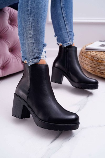Women's Stiletto Boots Black Veba
