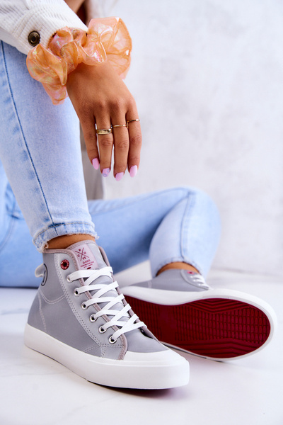 Női High Sneakers Cross Jeans JJ2R4057C Szürke
