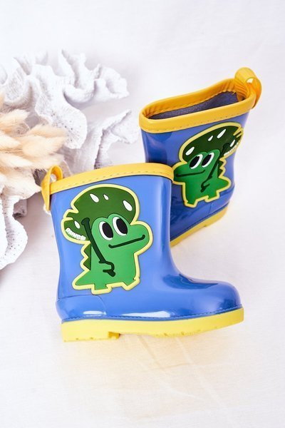 Cizme de ploaie pentru copii cu un albastru de crocodil