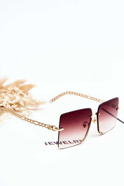 Square Sonnenbrille Prius V508 Gold & Braun-Rosa