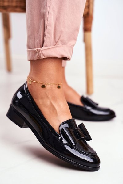 Elegantiški moteriški batai Vinceza 10570 Patent Black