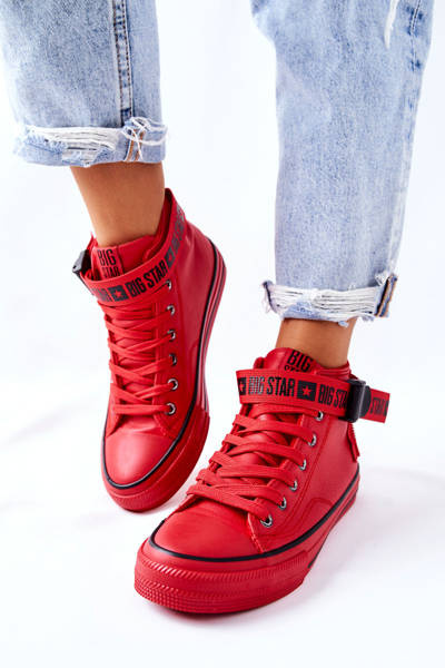 Baskets à talons hauts Big Star GG274028 Rouge