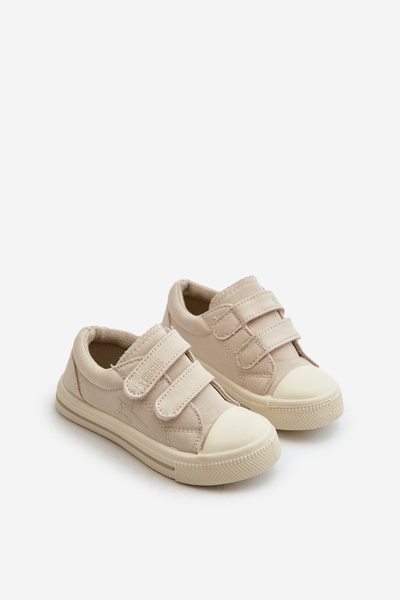 Baskets Velcro Enfant Big Star NN374112 Beige