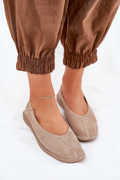 Ballerines Femme En Daim Big Star RR274082 Beige