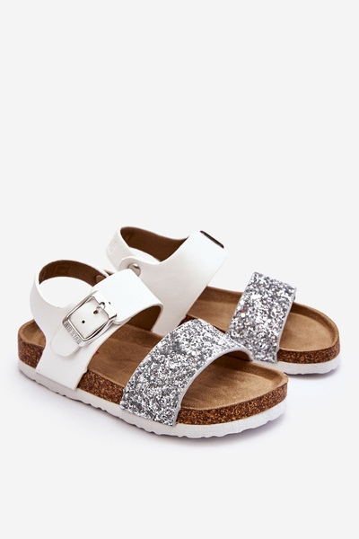Kindersandalen aus Leder Big Star LL374133 Weiß