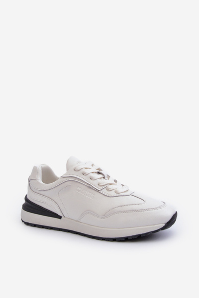 Baskets en cuir pour hommes BIG STAR NN174288 Blanc