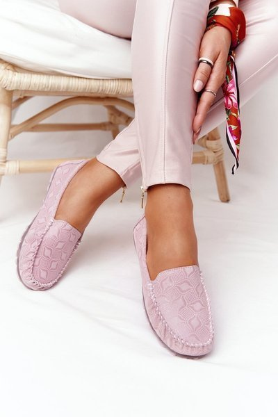Mocassins Cuir Femme RIO FLORE Ecologique Rose