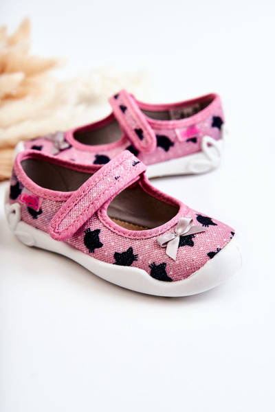 Chaussons Ballerines Enfant Befado Avec Noeud 114X480 Rose